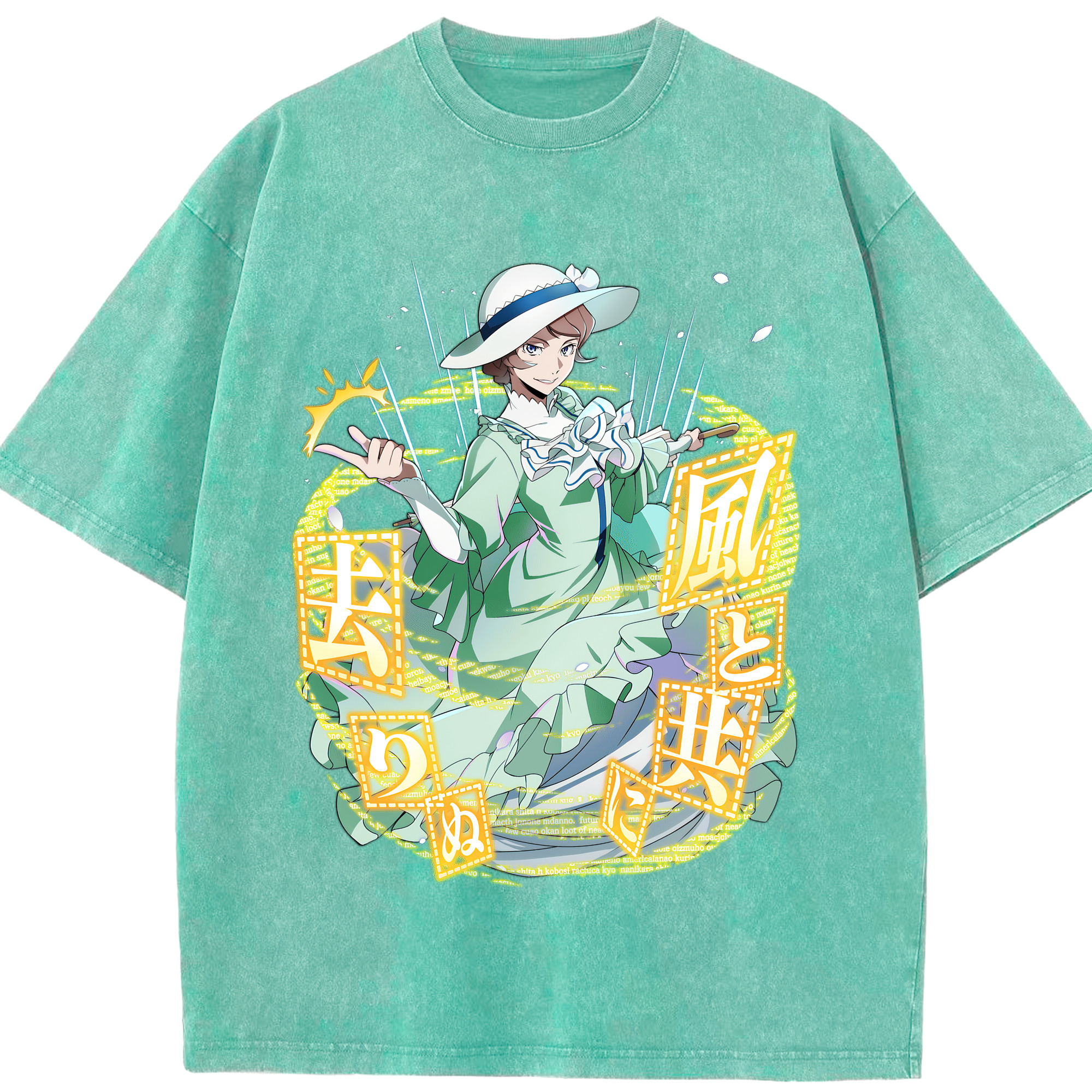（画像用） 文豪ストレイドッグス Bungo Stray Dogs 綿100% ヴィンテージ風 半袖Tシャツ（フロントプリント）